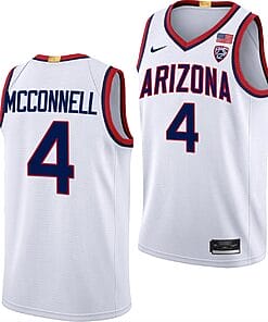 TJ McConnell Jersey #4 Arizona Wildcats College Basketball Limited White