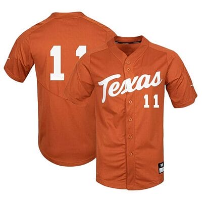 Tanner Witt Jersey #11 Texas Longhorns Baseball NCAA College Orange Alumni