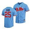 Tim Elko Jersey #25 Ole Miss Rebels College Baseball Full-Button Blue