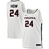 Tristan How Jersey #24 Virginia Cavaliers College Basketball Stitched White