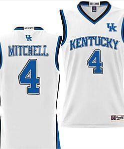 Tre Mitchell Jersey #4 Kentucky Wildcats Basketball Lightweight White