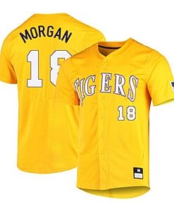 Tre Morgan Jersey #18 LSU Tigers Baseball NCAA College Yellow Alumni