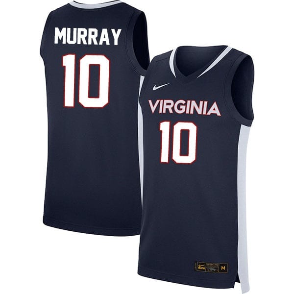 Taine Murray Jersey #10 Virginia Cavaliers College Basketball Stitched Navy