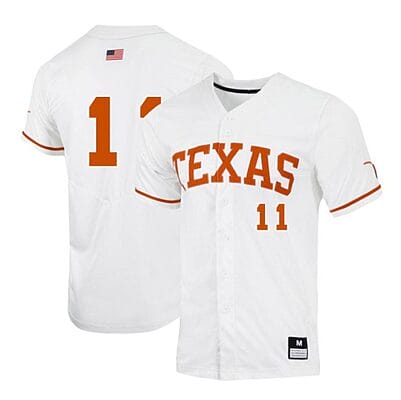 Tanner Witt Jersey #11 Texas Longhorns Baseball NCAA College White Alumni