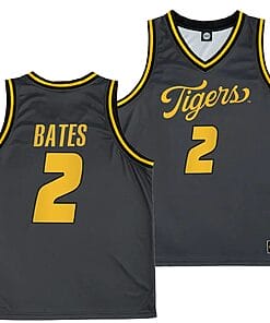 Tamar Bates Jersey #2 Missouri Tigers Anthracite Alternate Script College Basketball