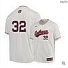 Tanner Burns Jersey #32 Auburn Tigers Baseball NCAA College White Alumni