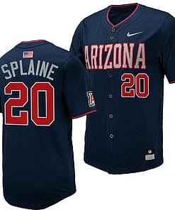 Tommy Splaine Jersey #20 Arizona Wildcats Replica Baseball Full-Button Navy