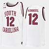 Trae Hannibal Jersey #12 South Carolina Gamecocks College Basketball White Replica