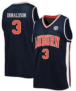 Tre Donaldson Jersey #3 Auburn Tigers College Basketball Navy