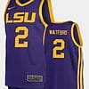 Trendon Watford Jersey #2 LSU Tigers College Basketball Purple Replica