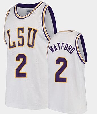 Trendon Watford Jersey #2 LSU Tigers College Basketball White Replica