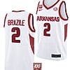 Trevon Brazile Jersey #2 Arkansas Razorbacks College Basketball 100 Season White