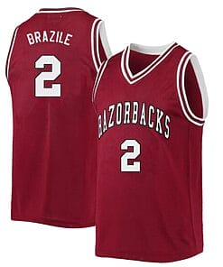 Trevon Brazile Jersey #2 Arkansas Razorbacks College Basketball Red