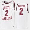 Trey Anderson Jersey #2 South Carolina Gamecocks College Basketball White Replica