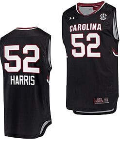 Tyasha Harris Jersey #52 South Carolina Gamecocks Jersey College Basketball Black