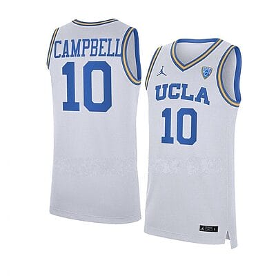 Tyger Campbell #10 UCLA Bruins NCAA College Basketball Jerseys White