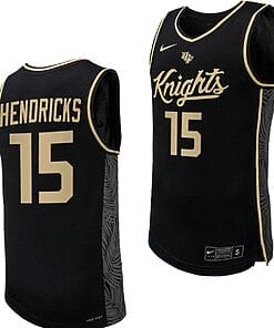 Tyler Hendricks Jersey #15 UCF Knights Replica College Basketball Uniform Black