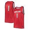 Under Armour #1 Red Maryland Terrapins Jersey College Replica Basketball Jerseys