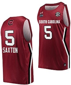 Victaria Saxton Jersey #5 South Carolina Gamecocks College Basketball 2022 March Madness Final Four Wine