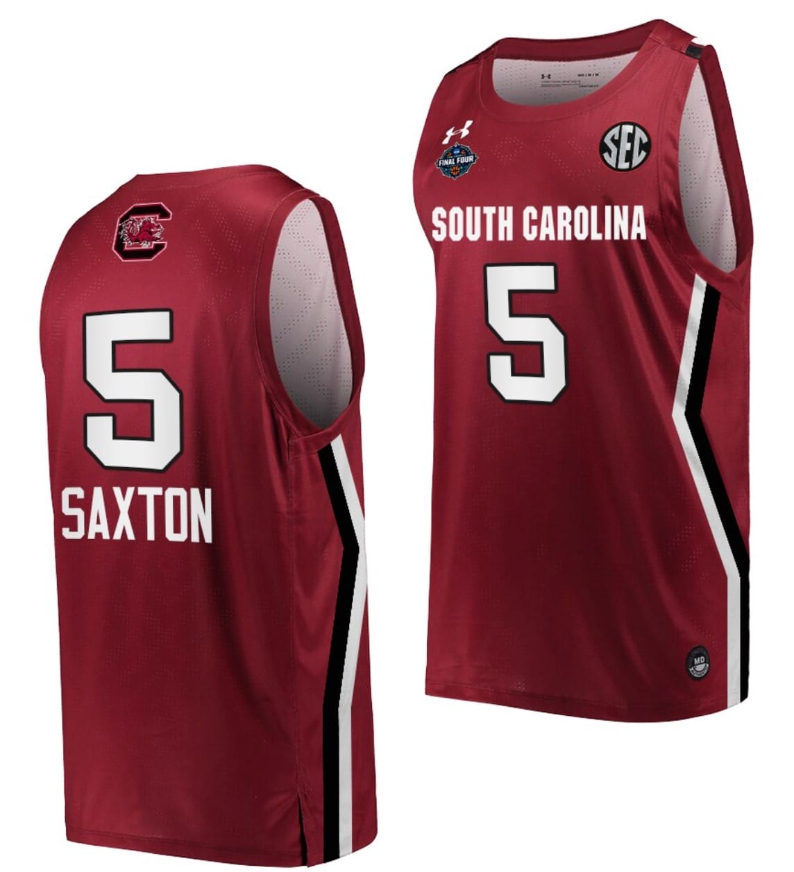 Victaria Saxton Jersey #5 South Carolina Gamecocks College Basketball 2022 March Madness Final Four Wine