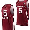 Victaria Saxton Jersey #5 South Carolina Gamecocks College Basketball Wine