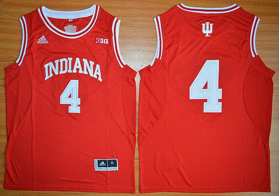 Victor Oladipo Jersey #4 Indiana Hoosiers Basketball White Red
