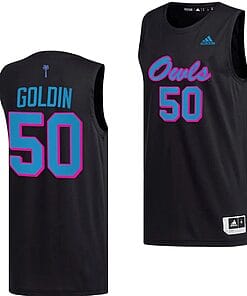 Vladislav Goldin Jersey #50 FAU Owls College Basketball Replica uniform Black
