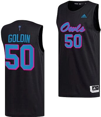 Vladislav Goldin Jersey #50 FAU Owls College Basketball Replica uniform Black