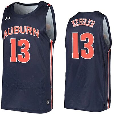 Walker Kessler Jersey #13 Auburn Tigers College Basketball Navy