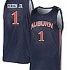 Wendell Green Jr Jersey #1 Auburn Tigers College Basketball Navy