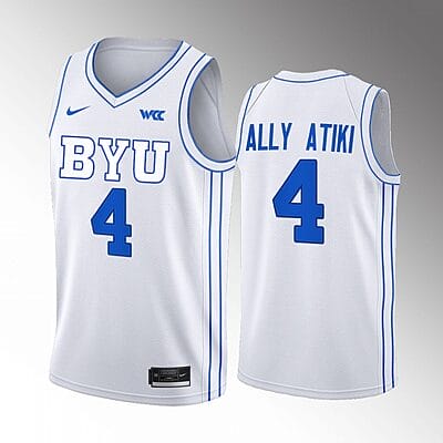 Atiki Ally Atiki Jersey #4 BYU Cougars College Basketball 2022-23 White