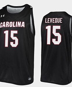 Wildens Leveque Jersey #15 South Carolina Gamecocks College Basketball Black Replica