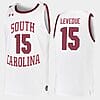 Wildens Leveque Jersey #15 South Carolina Gamecocks College Basketball White Replica