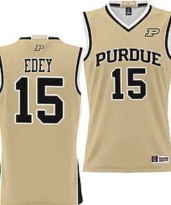 Zach Edey Jersey #15 Purdue Boilermakers NIL College Basketball Lightweight Gold