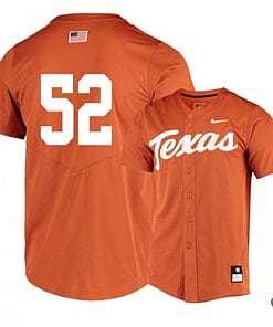 Zach Zubia Jersey #52 Texas Longhorns Baseball NCAA College Elite Orange Alumni