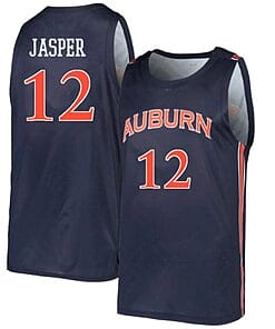 Zep Jasper Jersey #12 Auburn Tigers College Basketball Navy