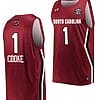 Zia Cooke Jersey #1 South Carolina Gamecocks College Basketball Wine