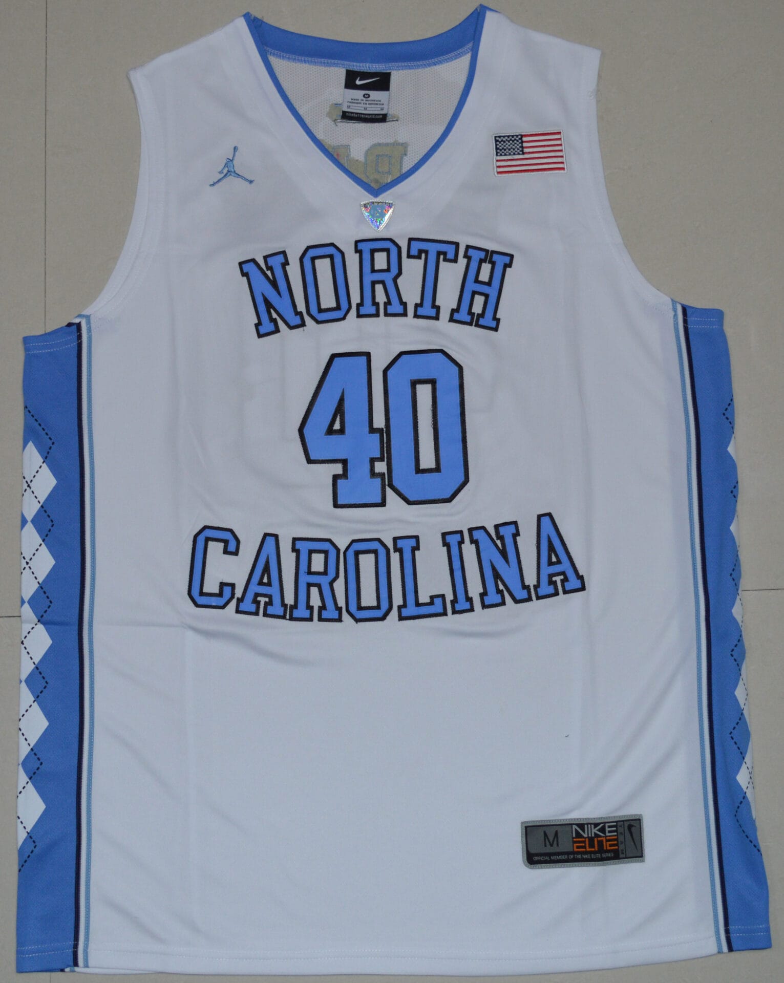 Harrison Barnes jersey #40 North Carolina Tar Heels NCAA Basketball White