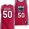 Vladislav Goldin Jersey #50 FAU Owls NIL College Basketball Lightweight Red