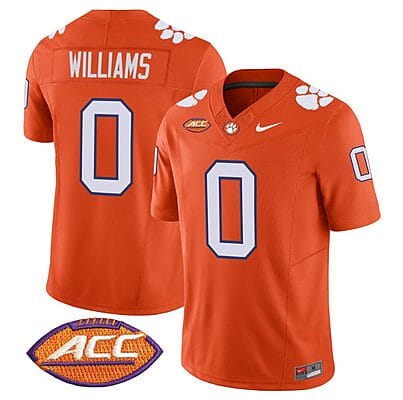 Antonio Williams Jersey #0 Clemson Tigers Vapor Limited Acc Patch College Football Stitched Orange