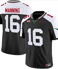 Arch Manning Jersey #16 Texas Longhorns Mexico Vapor College Football Black Alternate