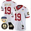 Brock Bowers Jersey #19 Georgia Bulldogs Vapor Limited Orange Bowl Patch White Gold Trim