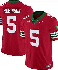 Bijan Robinson Jersey #5 Texas Longhorns Mexico Vapor College Football Red
