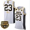 Bree Hall Jersey #23 South Carolina Gamecocks Basketball 2024 National Champions All Stitched White Gold
