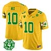 Bo Nix Jersey #10 Oregon Ducks Honor Spencer Webb Patch Football Yellow