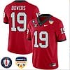 Brock Bowers Jersey #19 Georgia Bulldogs Orange Bowl Patch Football Stitched Red