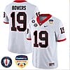 Brock Bowers Jersey #19 Georgia Bulldogs Orange Bowl Patch Football Stitched White