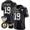 Brock Bowers Jersey #19 Georgia Bulldogs Vapor Limited Orange Bowl Patch Black Limited