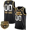 Custom South Carolina Gamecocks Basketball Jersey Name and Number 2024 National Champions All Stitched Black Gold