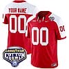 Custom Ohio State Jersey Name and Number Cotton Bowl Patch Vapor Football Red Alternate